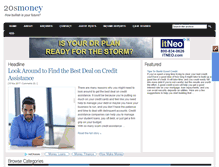 Tablet Screenshot of 20smoney.com